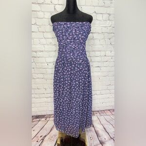 VINTAGE JANE SCHAFFHAUSEN BELLE FRANCE STRAPLESS MIDI COTTAGECORE EVENT DRESS 8